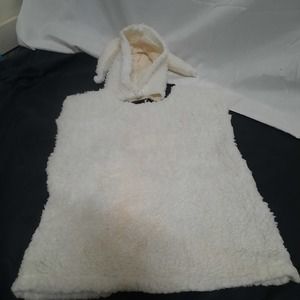 Handmade Fleece lamb costume with matching hat that ties under chin